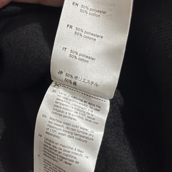 Compania Fantastica Women’s Black w/ Blue Floral Patch Sweatshirt Sz-S - Picture 5 of 5